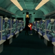 Maetel and Tetsuro discovering a train full of dead passengers.